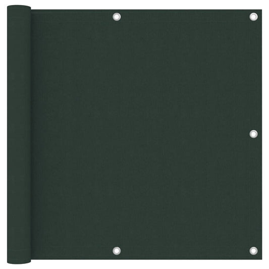 Vidaxl Toldo Para Balcón Tela Oxford Verde Oscuro 90x300 Cm_0