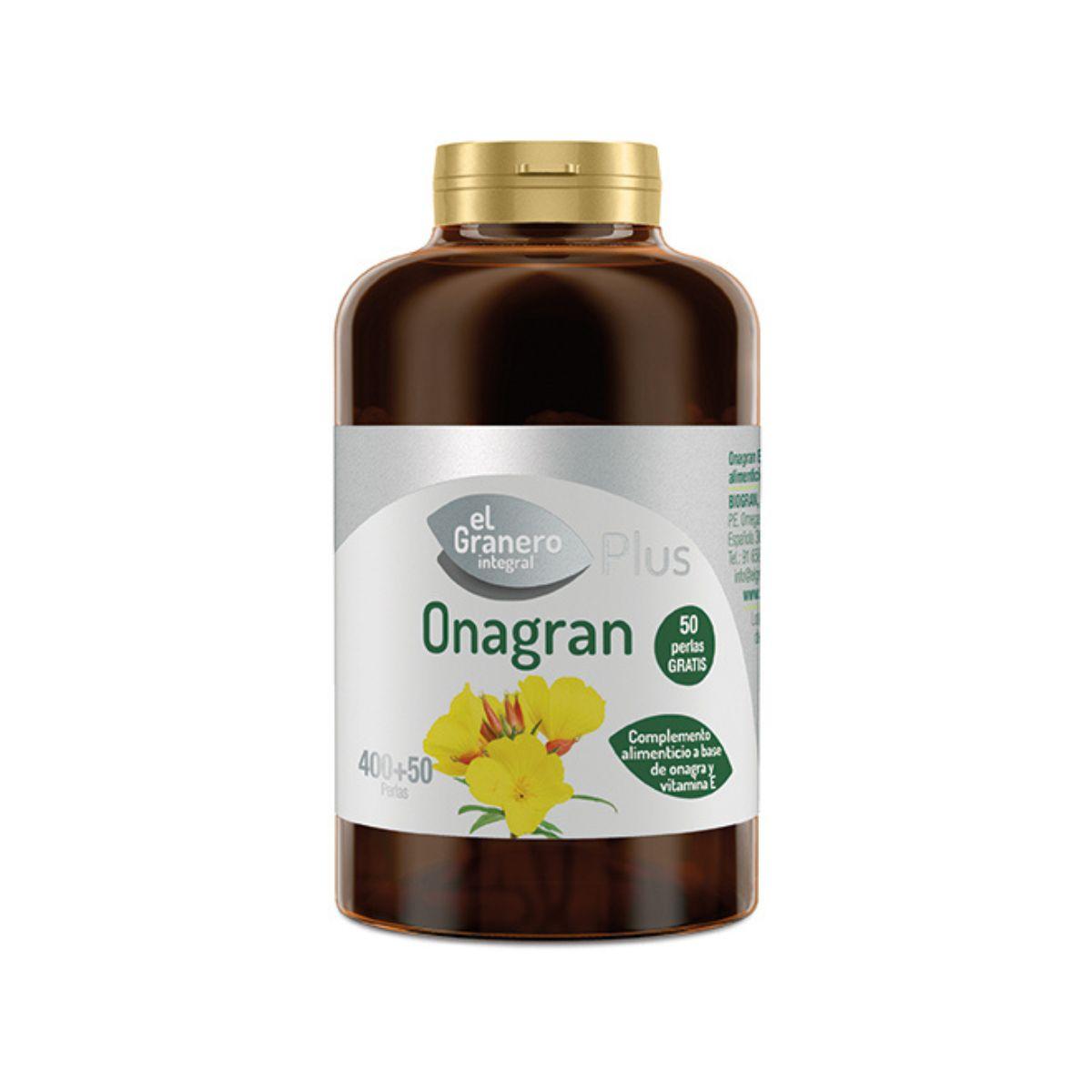 Onagran Aceite de Onagra El Granero, 400+50 perlas 700 mg