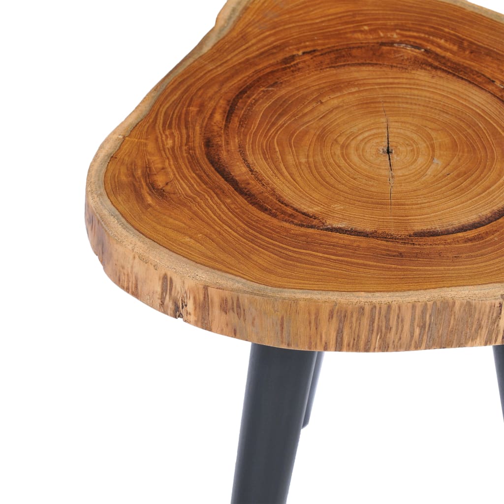 Mesa De Centro De Madera Maciza De Teca 40x45 Cm_2
