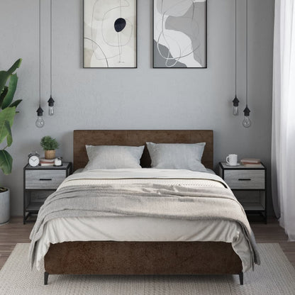 Mesitas Noche 2 Uds Madera Ingeniería Gris Sonoma 40x31x50 Cm_1