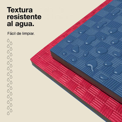 Tatami Puzzle 2,5cm 100x100cm – Alta Densidad Azul/rojo Jowy_4