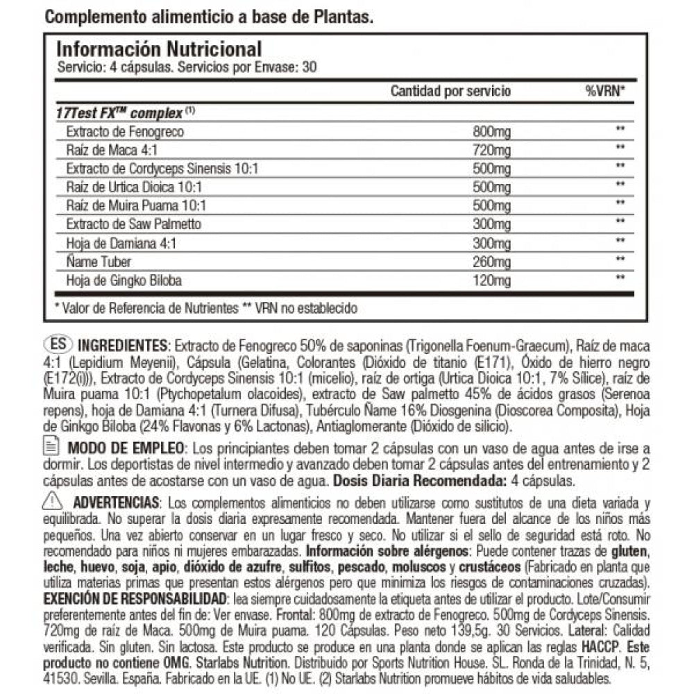 17test Fx Pro 120 Caps