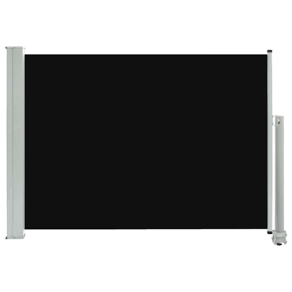 Vidaxl Toldo Lateral Retráctil De Jardín Negro 80x300 Cm_0