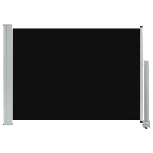 Vidaxl Toldo Lateral Retráctil De Jardín Negro 80x300 Cm_0