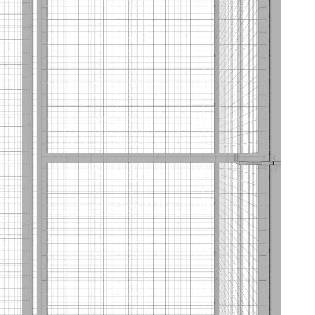 Vidaxl Jaula Para Gatos Acero Galvanizado 1,5x1,5x1,5 M_3