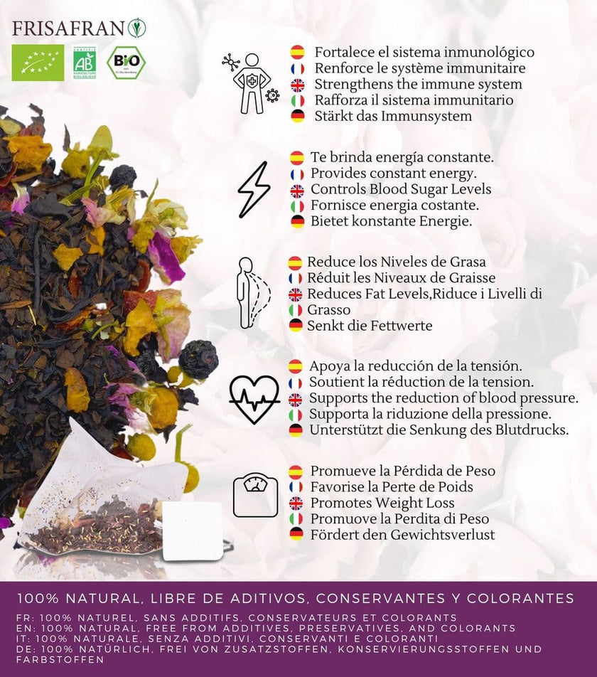 Té Oolong Ecológico | Pirámides | Calidad | Frisafran 15 Uds_1