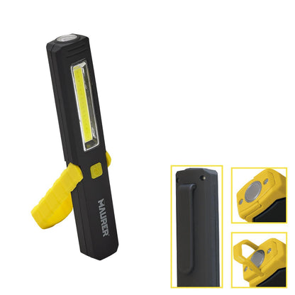 Linterna Led Multifunción Tipo Boligrafo Recargable (900 Mah) 200 Lumenes Con Iman, Gancho Y Soporte Ajustable.