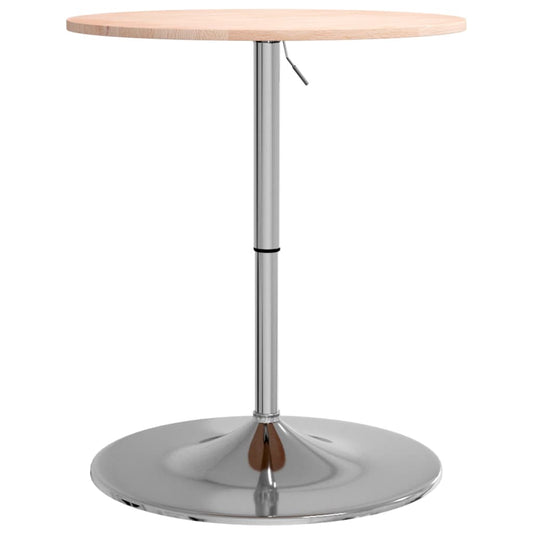 Mesa Alta De Madera Maciza Roble Ø60x89,5 Cm_0