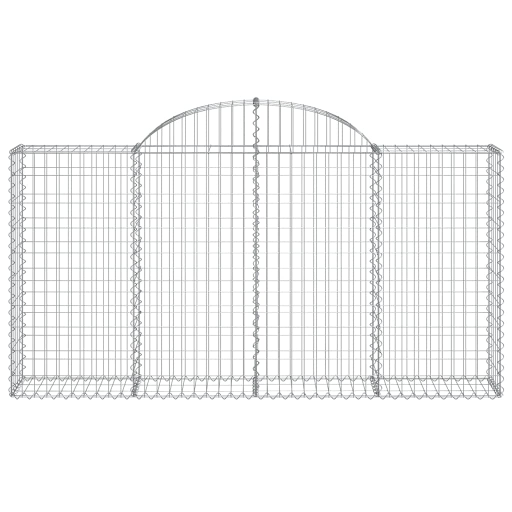 Cestas Gaviones 30 Uds Forma De Arco Hierro 200x30x100/120 Cm_3