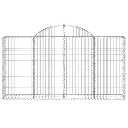 Cestas De Gaviones 2 Uds Forma De Arco Hierro 200x30x100/120 Cm_3
