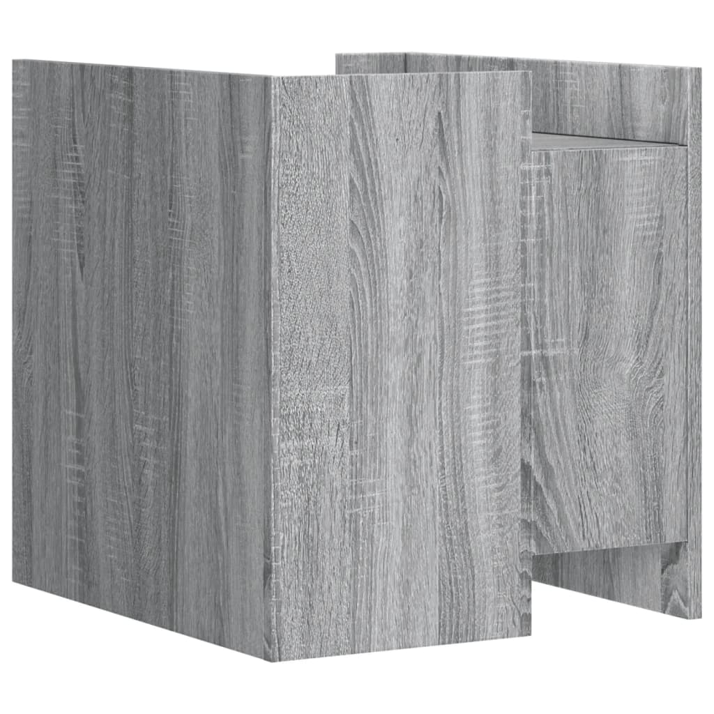 Mesita De Noche Madera De Ingeniería Gris Sonoma 45x50x50 Cm_4