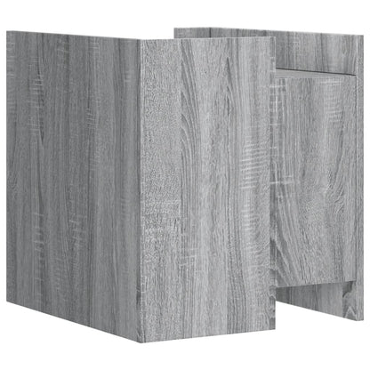 Mesita De Noche Madera De Ingeniería Gris Sonoma 45x50x50 Cm_4