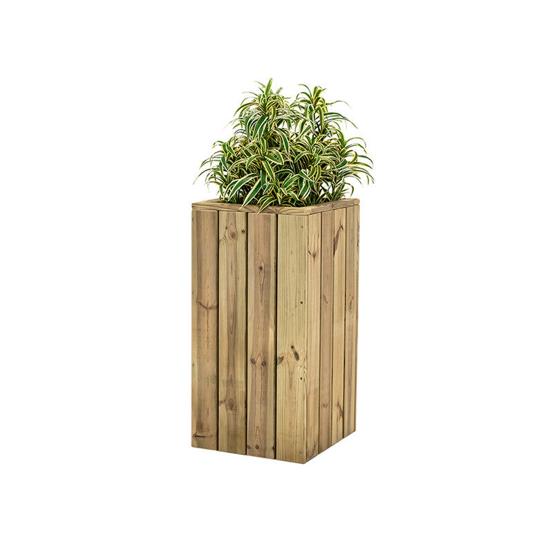 Jardinera De Madera Para Exterior 40x40x80 Cm Atrium Hortalia_0