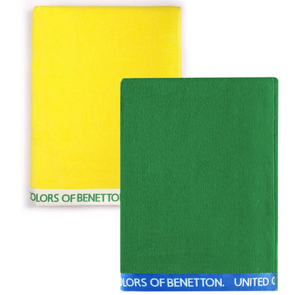 Set 2 Toalla De Playa 90x160cm 380gsm Velour 100%algodon Casa Benetton_0