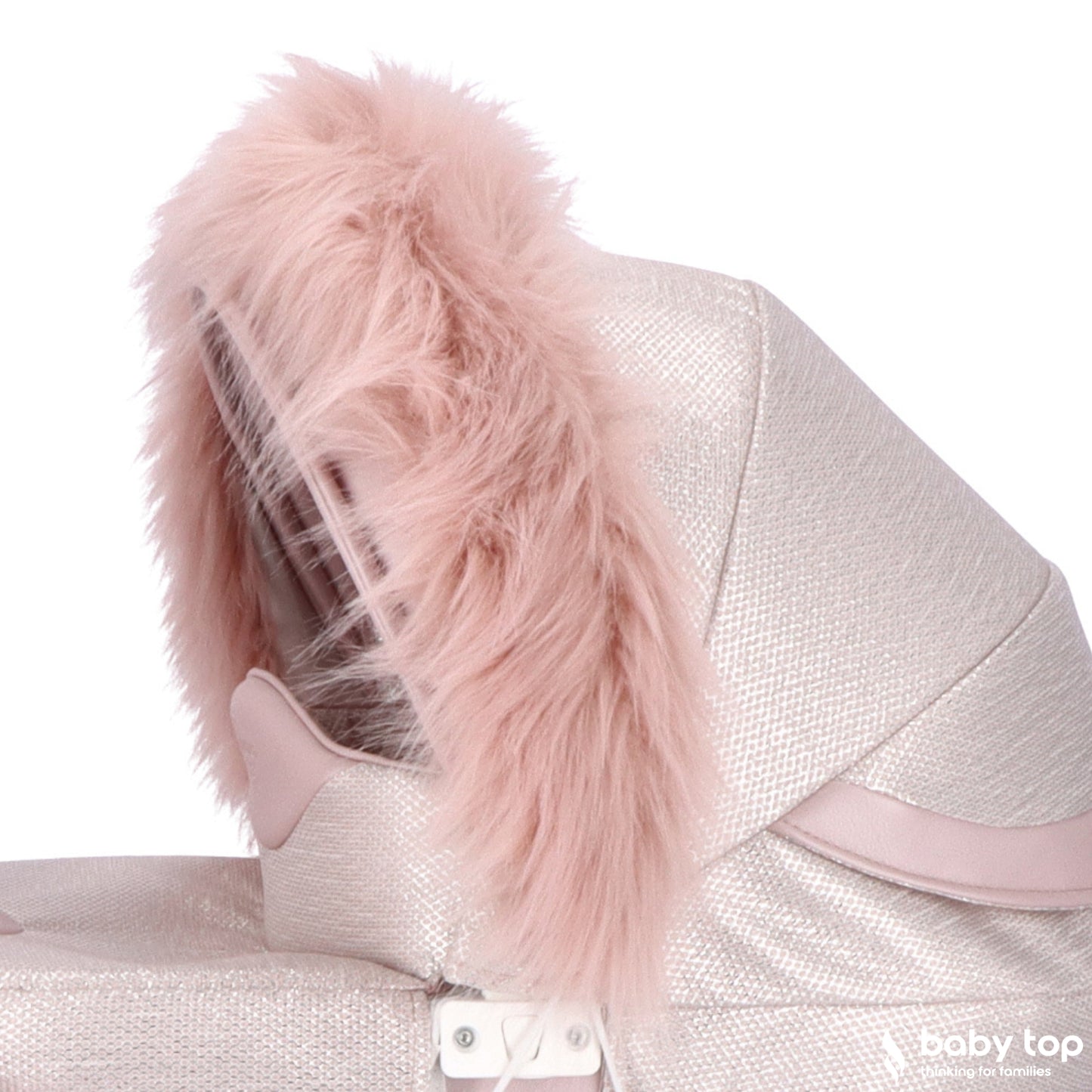 Pelo Decorativo Para Carro De Muñecas Rosa_2