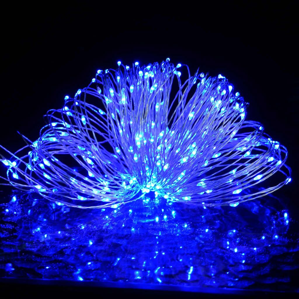 Vidaxl Guirnalda De Micro Luces Led 8 Funciones 40 M 400 Led Azul_2