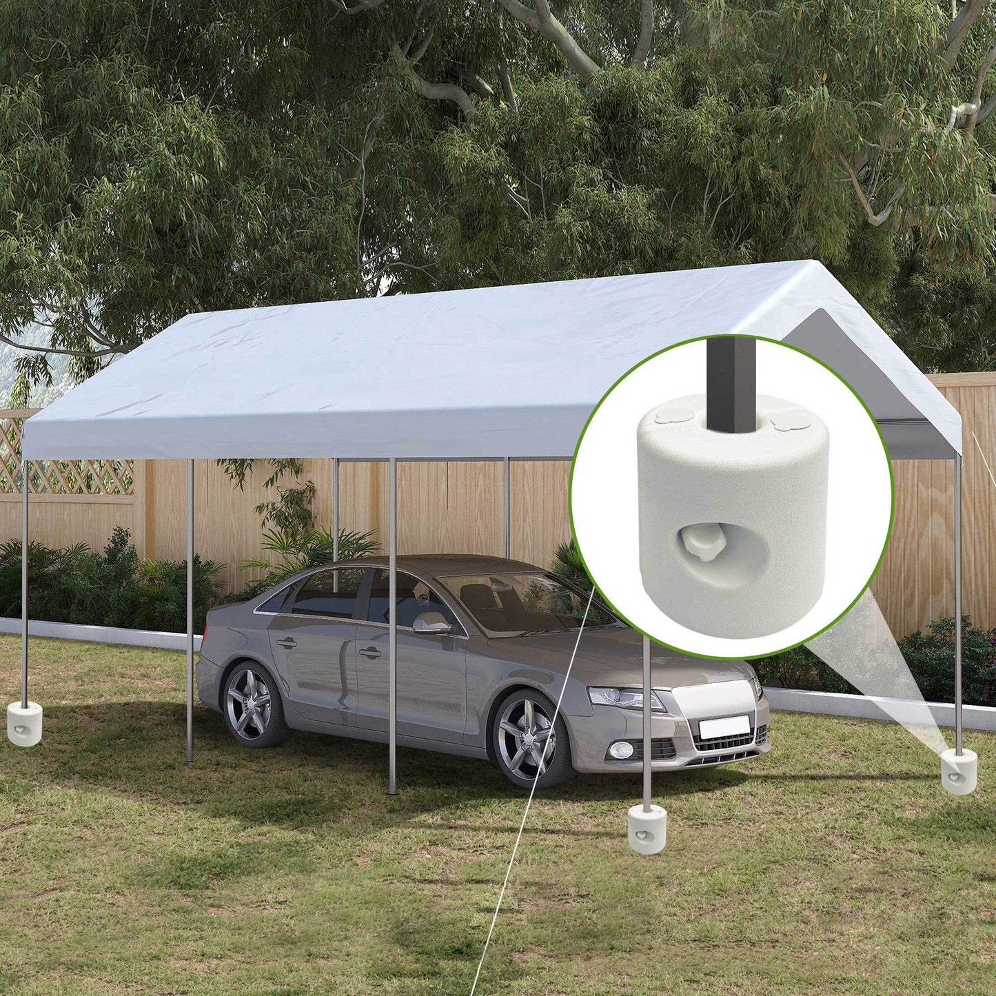 Outsunny 4 Pesos Para Carpas Rellenables De Agua 8,7 Kg O Arena 12 Kg_1