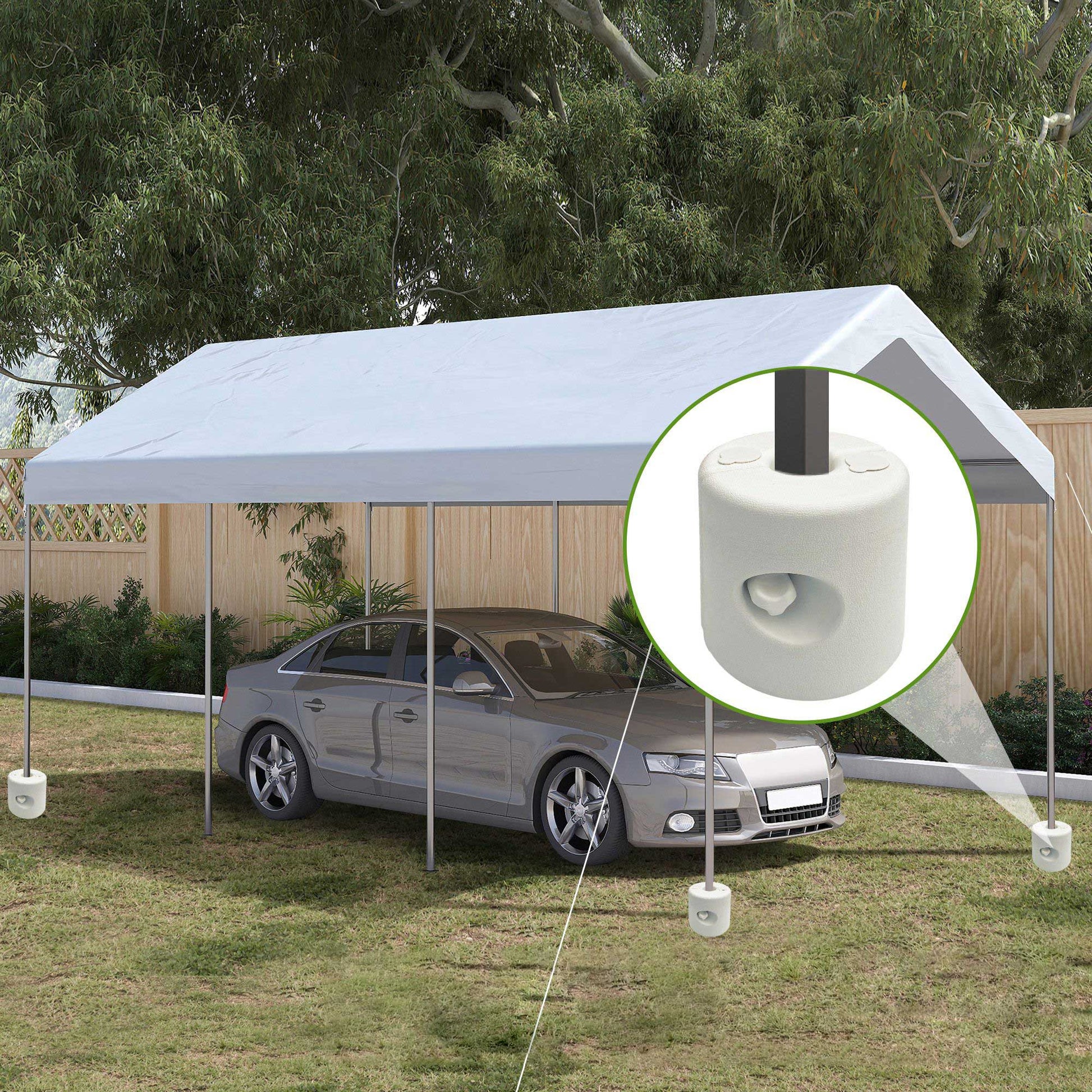 Outsunny 4 Pesos Para Carpas Rellenables De Agua 8,7 Kg O Arena 12 Kg_1