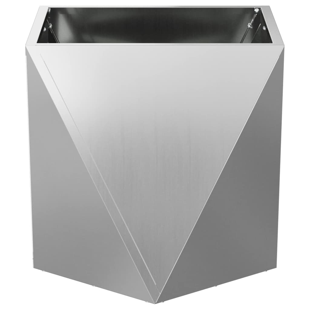 Jardinera Plateado 50 X 50 X 50 Cm Acero Galvanizado_4