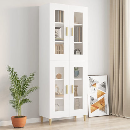 Armario De Pared Colgante Blanco 69,5x34x90 Cm / Vetonek_5