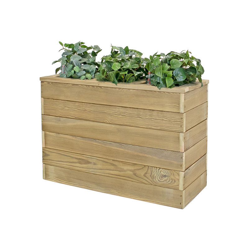 Jardinera De Madera Con Autorriego 86x34x60 Cm Nidum Basic Hortalia_0