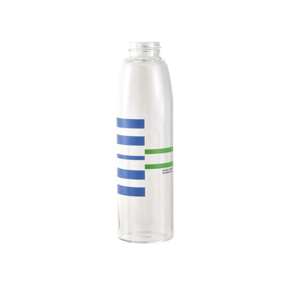 Botella De Agua 500ml Borosilicato Funda Azul Y Tapa De Grifo Rainbow Be_3