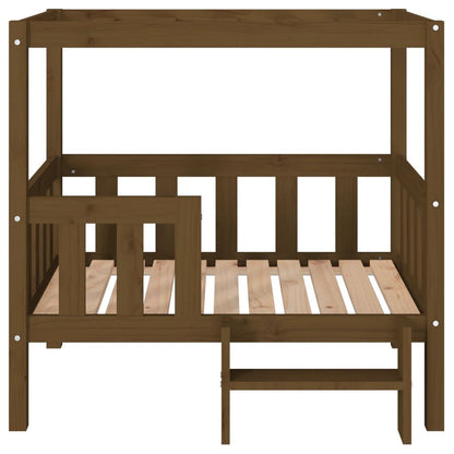 Vidaxl Cama Para Perros Madera Maciza Pino Marrón Miel 95,5x73,5x90 Cm_4