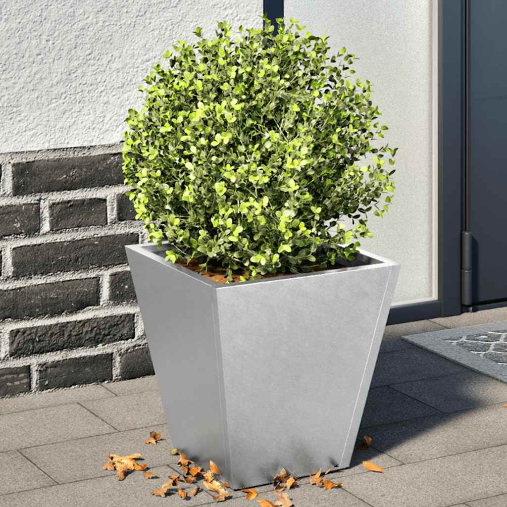 Jardineras 2 Unidades Acero Galvanizado 30x30x30 Cm_1