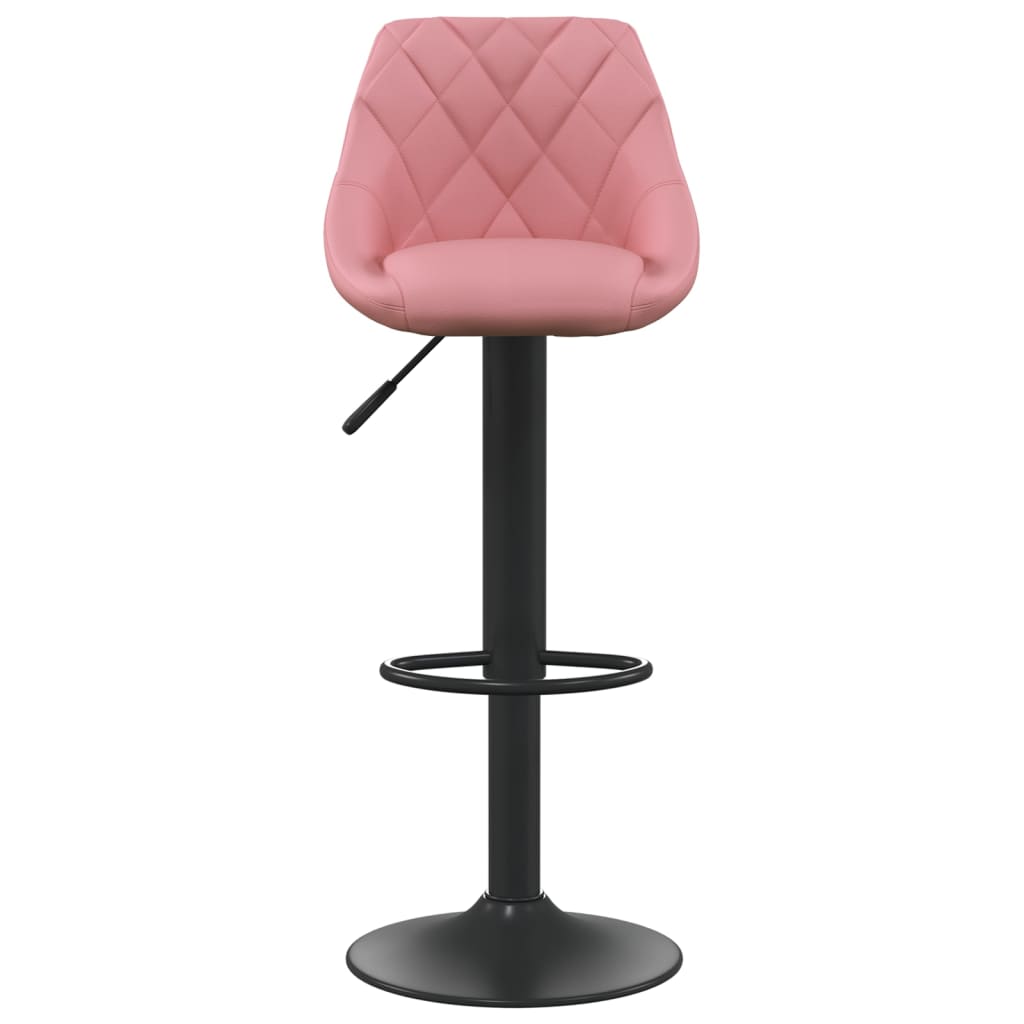 Taburete De Cocina De Terciopelo Rosa_1