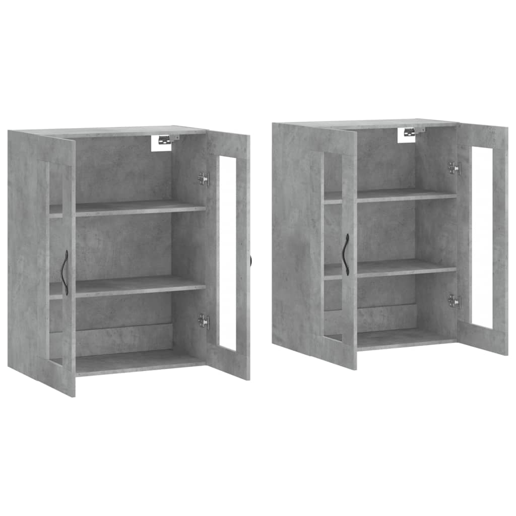 Armarios De Pared 2 Uds Madera De Ingeniería Gris Hormigón_3