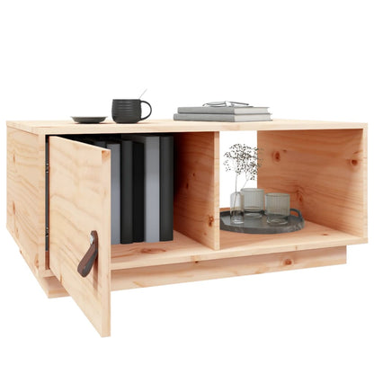 Mesa De Centro De Madera Maciza De Pino 80x50x35,5 Cm_3