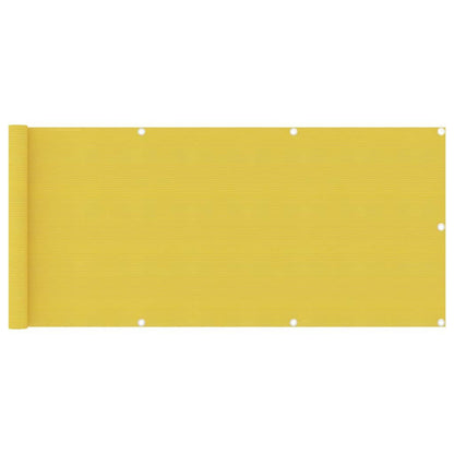Vidaxl Toldo Para Balcón Hdpe Amarillo 75x500 Cm_0