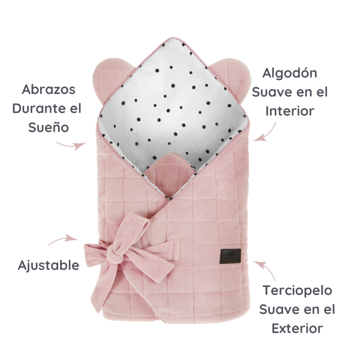 Saco Capazo Cuco Royal Baby Pink