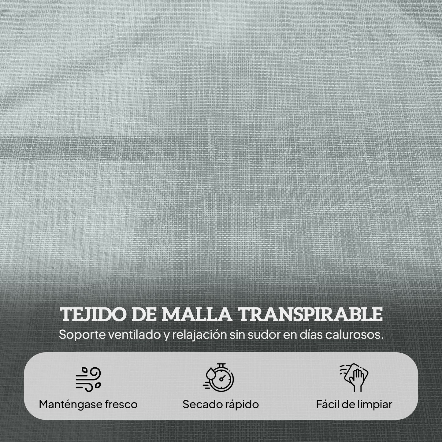 Outsunny Tumbona Plegable Con Orificio De Lectura 145x72x89 Cm Gris Oscuro_5