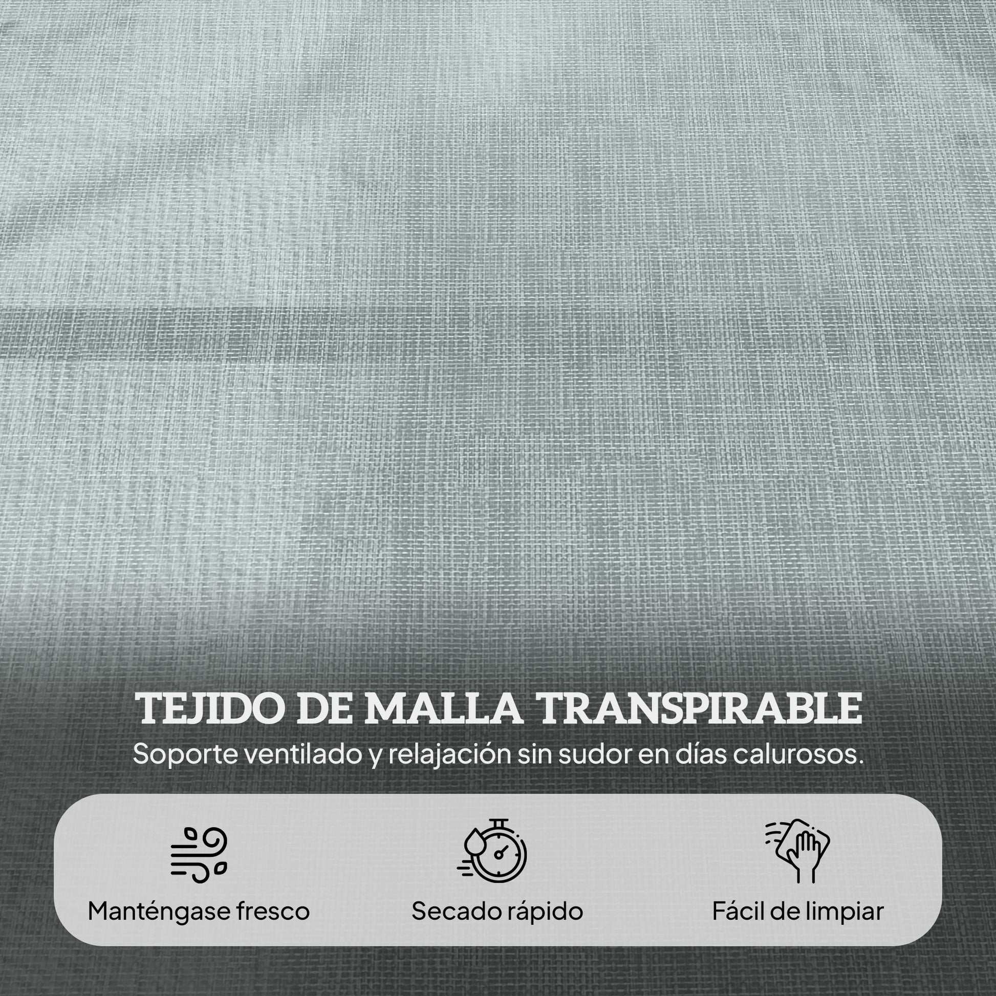 Outsunny Tumbona Plegable Con Orificio De Lectura 145x72x89 Cm Gris Oscuro_5