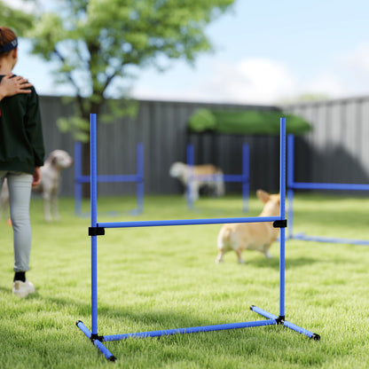 Pawhut Set Entrenamiento Agilidad Perros 4 Vallas De Salto Con Altura Ajustable_4