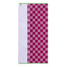 Toalla De Playa Infantil 70x140cm 450gsm 100% Cotton Pink Squares Kids