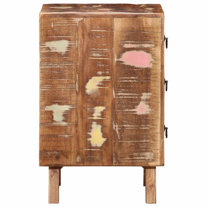 Mesilla De Noche 2 Uds 37x32x50 Cm Madera Maciza Reciclada_1