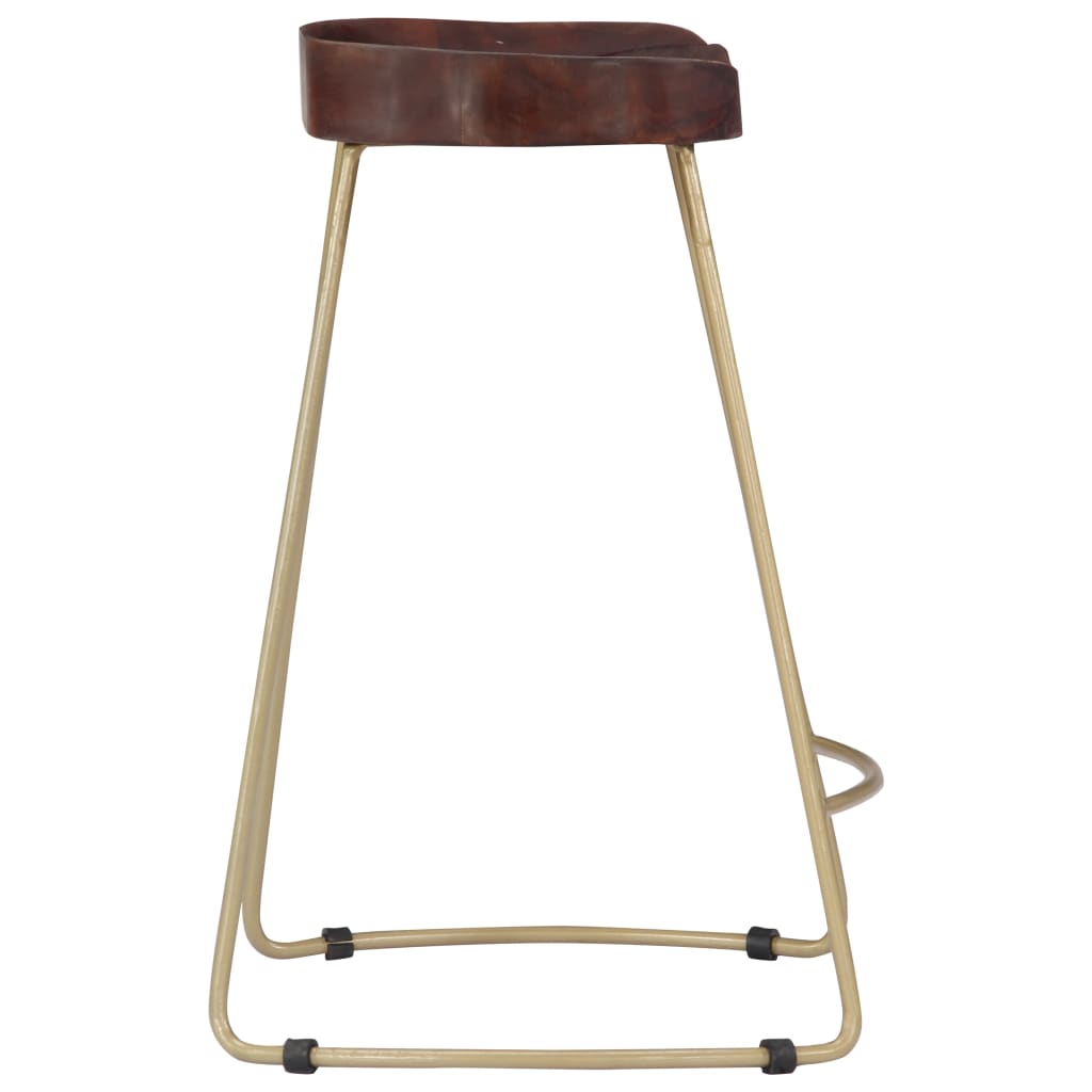 Taburetes De Cocina Gavin 2 Unidades Madera Maciza De Mango_3