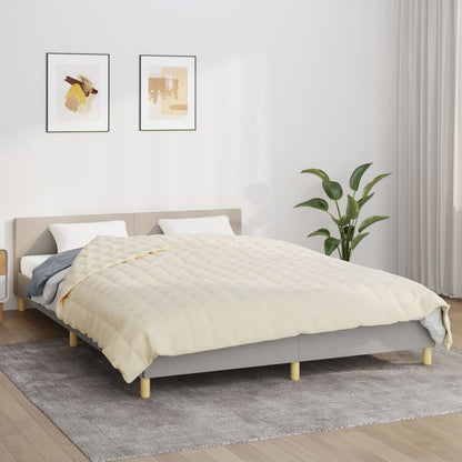 Vidaxl Manta Con Peso Tela Color Crema Claro 200x220 Cm 13 Kg_1