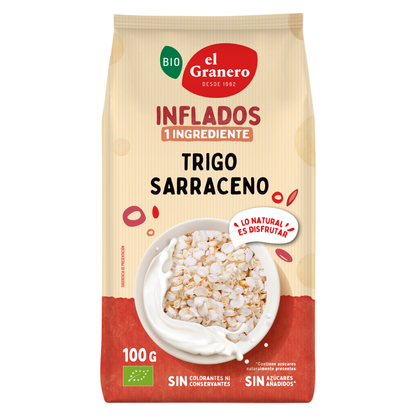 Pack 2x Trigo sarraceno hinchado BIO El Granero, 100g