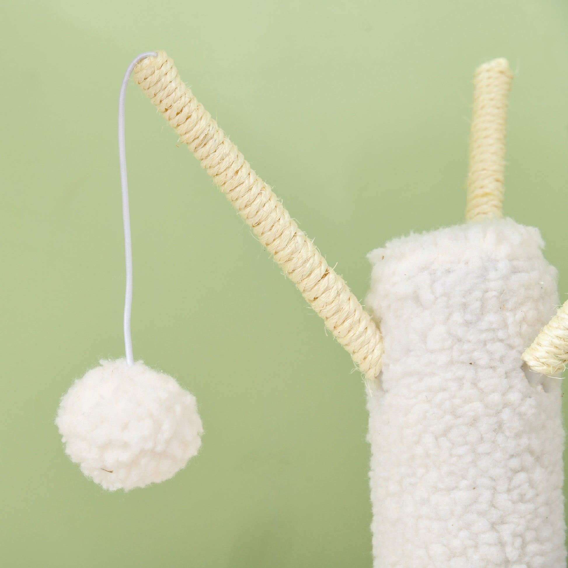 Pawhut Árbol Rascador Para Gatos Altura 91 Cm Con Cama Poste 3 Palos Túnel Bolas_3