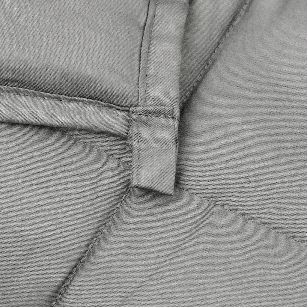 Vidaxl Manta Con Peso Tela Gris 220x240 Cm 11 Kg_4