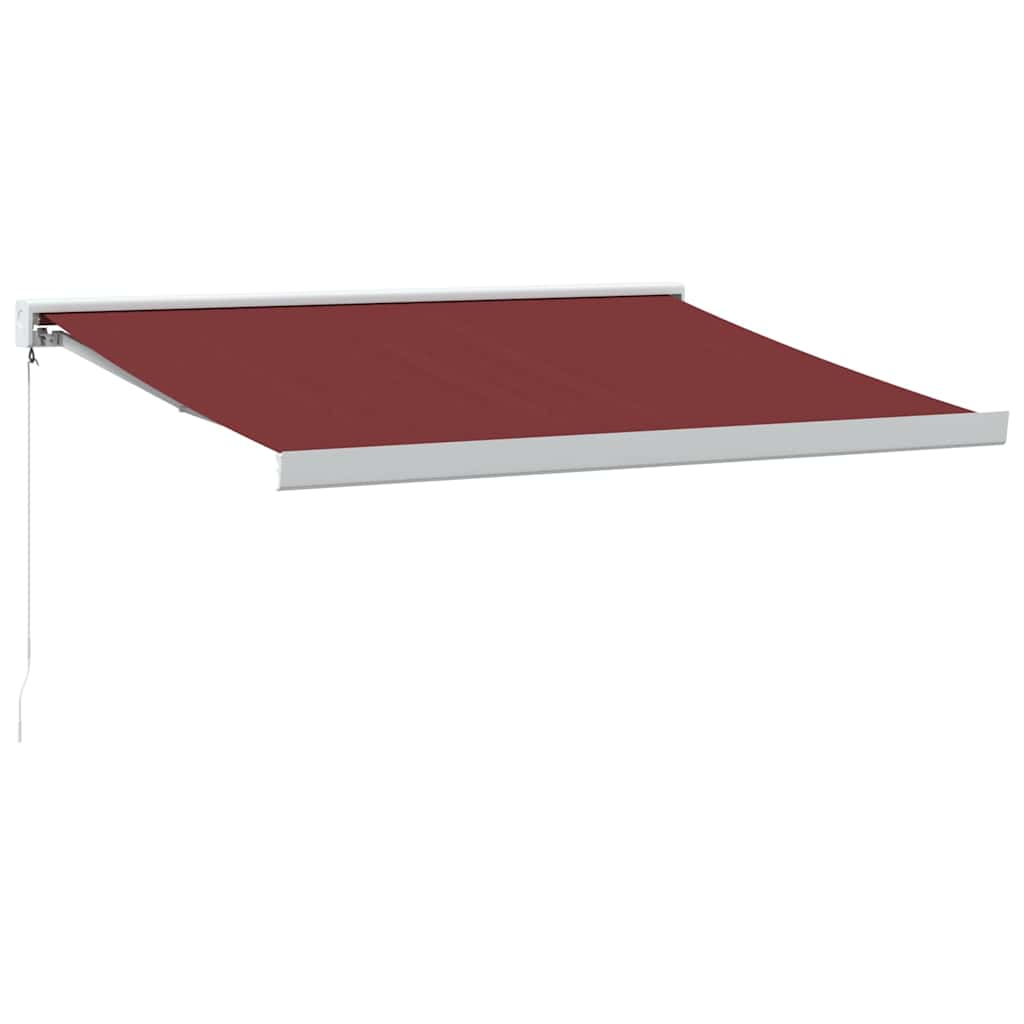 Toldo Retráctil Manual Color Burdeos 350x250 Cm_0