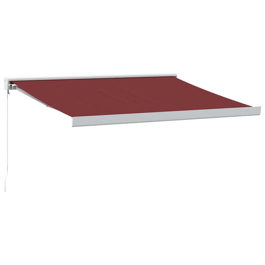 Toldo Retráctil Manual Color Burdeos 350x250 Cm_0