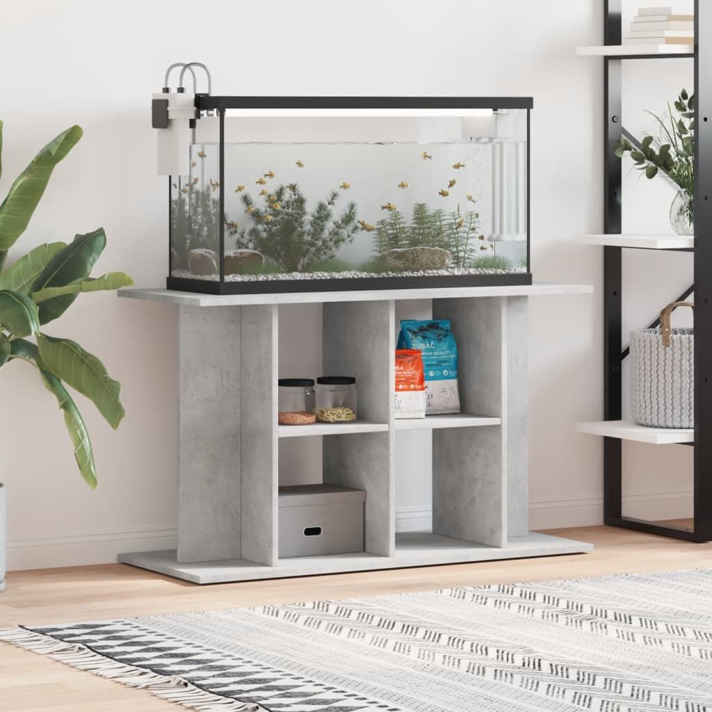 Vidaxl Soporte Para Acuario De Hormigón Gris 100x40x60 Cm De Madera Sintética_1