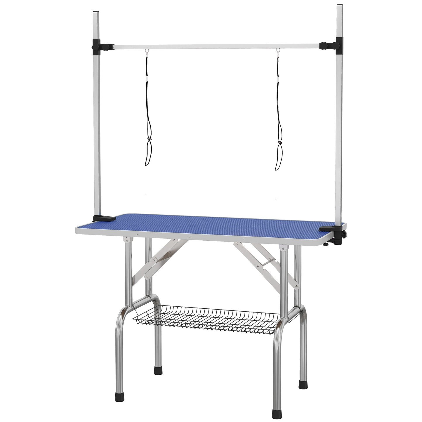 Pawhut Mesa De Aseo Para Mascotas Diseño Plegable Altura Ajustable Carga Max_0