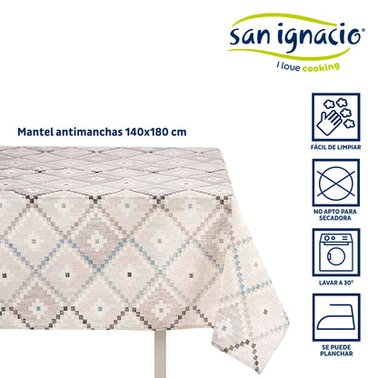 Mantel Loneta Antimanchas 140x180cm Romb Colección Kinvara_1
