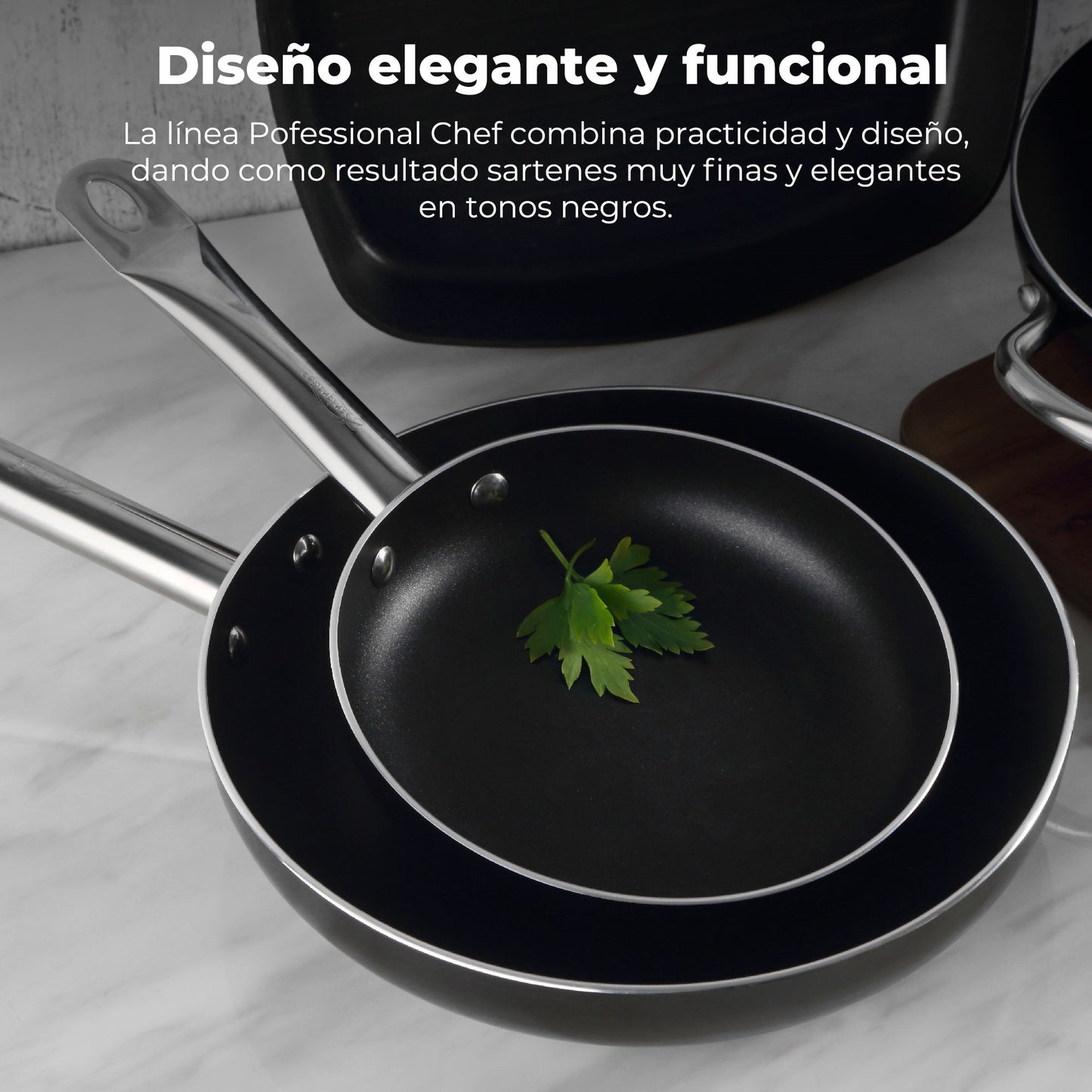 Sartén san Ignacio Serie Professional Chef 20x4.5cm En Aluminio Prensado._2