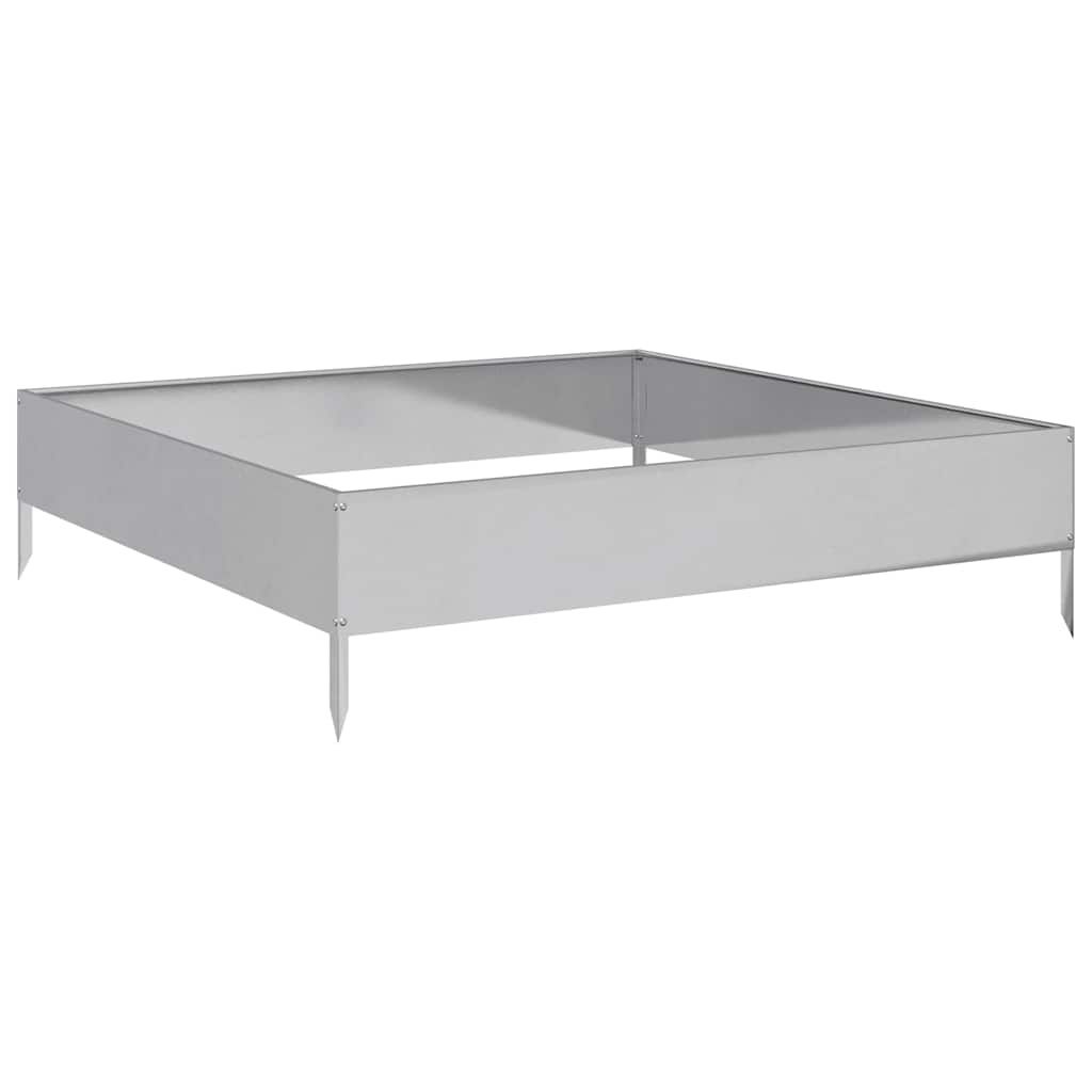 Jardinera De Acero Galvanizado 100x100x26 Cm_5